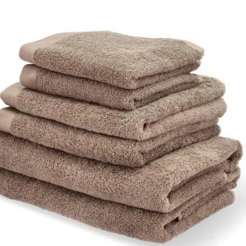 10 stk Södahl Luksus organic Håndklæder i smuk brun farve